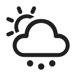 Weather Hail Day SVG Icon